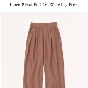 Abercrombie Pull-on Linen Pants